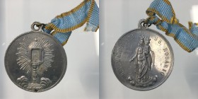 Papali. Medaglia votiva Beata Vergine Maria del SS. Rosario 4,35g 32,3mm