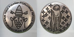 Papali. Paolo VI medaglia 1969 Ag. 46,95g 44,4mm