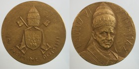 papali. Paolo VI. Medaglia anno I. IN NOMINE DOMINI. AE dorato 35,55 g 44,2mm