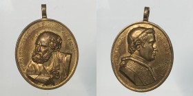 Papali. Pio IX. Medaglia per l'elezione al pontificato di Pio IX. Anno 1846. 13,61g 27,7 x 31,3 mm