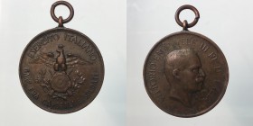 Savoia. Vittorio Emanuele III. Medaglia Regio Esercito gare fra Caporali e Soldati AE12,6g 30,5mm