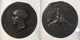 Medaglia Inaugurazione cavo Anzio - Sudamerica. Ottobre 1925 AE 31,04g 37,95 mm