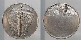 Ventennio Fascista. Medaglia Confederazione Gen. Fascista Dell'Industria Italiana 25,45g 41,1mm Metallo bianco