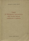 GNECCHI F., E. – Saggio di Bibliografia Numismatica delle zecche italiane medioevali e moderne. Bologna, 1975. pp. 468. Brossura ed. sciupata. Buono s...