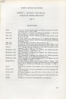 MOSIG-WALBURG K. – Sapur I. « Konig Von Iran » - Faktum order irrtum? Berna, 1990. pp.103-126, tavv. 1. Brossura. Buono stato