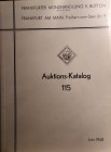 FRANKFURTER MUNZHANDLUNG E. BUTTON – Auktion n. 115, Framkfurt am Main 24-25 Juni 1968. Deutsche talersammlung des Herrn C in B. pp. 53, lots 1198, 28...