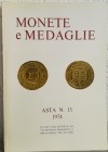 KUNST UND MUNZEN Lugano - Asta n. 13 del 5-6-7 Dicembre 1974. Monete greche, romane e bizantine – Monete e medaglie di zecche italiane - Monete e meda...