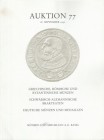 MUNZEN UND MEDAILLEN AG – Auktion 77. Basel, 18 september 1992. Griechische, romische und byzantinische munzen – Schwabisch-Alemanische brakteaten– De...