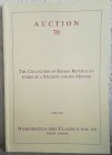 NAC – NUMISMATICA ARS CLASSICA. Auction no. 70. The collection of Roman Republican Coins of a student and his Mentor Zurich 16 May 2013. Brossura ed.,...