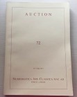 NAC – NUMISMATICA ARS CLASSICA. Auction no. 72. Greek, Roman and Byzantine Coins. Zurich, 16-17 May 2013. Brossura ed., pp. 326, lotti 1475. Buono sta...