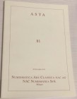 NAC – NUMISMATICA ARS CLASSICA. Auction no. 81. comprendente la collezione G.d.F. di testoni taliani. Milano 30 Novembre 2014. pp. 168. Buono stato