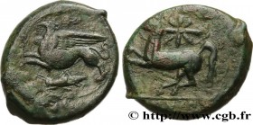 SICILY - ALASEA (KAINON)
Type : Hemilitron 
Date : c. 350 AC. 
Mint name / Town : Kainon, Sicile 
Metal : copper 
Diameter : 23  mm
Orientation dies :...
