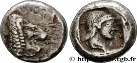 CARIA - KNIDOS
Type : Drachme 
Date : c. 465-449 AC. 
Mint name / Town : Cnide 
Metal : silver 
Diameter : 15,5  mm
Orientation dies : 6  h.
Weight : ...