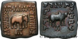 BACTRIA - BACTRIAN KINGDOM - APOLLODOTUS I
Type : Drachme bilingue sur flan carré 
Date : c. 170 AC 
Mint name / Town : Atelier incertain 
Metal : sil...