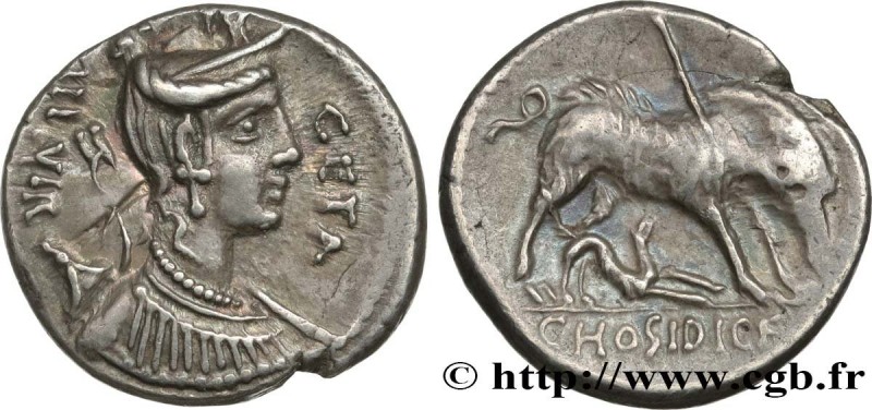 HOSIDIA
Type : Denier 
Date : 68 AC. 
Mint name / Town : Rome 
Metal : silver 
M...