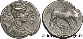HOSIDIA
Type : Denier 
Date : 68 AC. 
Mint name / Town : Rome 
Metal : silver 
Millesimal fineness : 950  ‰
Diameter : 17  mm
Orientation dies : 6  h....