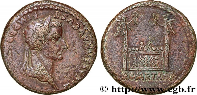 TIBERIUS
Type : As à l'autel de Lyon 
Date : c. 12-14 AD. 
Mint name / Town : Ly...