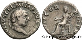 VITELLIUS
Type : Denier 
Date : mai - juillet 
Date : 69 
Mint name / Town : Rome 
Metal : silver 
Millesimal fineness : 800  ‰
Diameter : 18  mm
Orie...