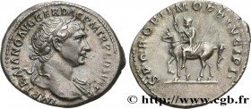 TRAJANUS
Type : Denier 
Date : 113 
Mint name / Town : Rome 
Metal : silver 
Millesimal fineness : 900  ‰
Diameter : 19  mm
Orientation dies : 6  h.
W...
