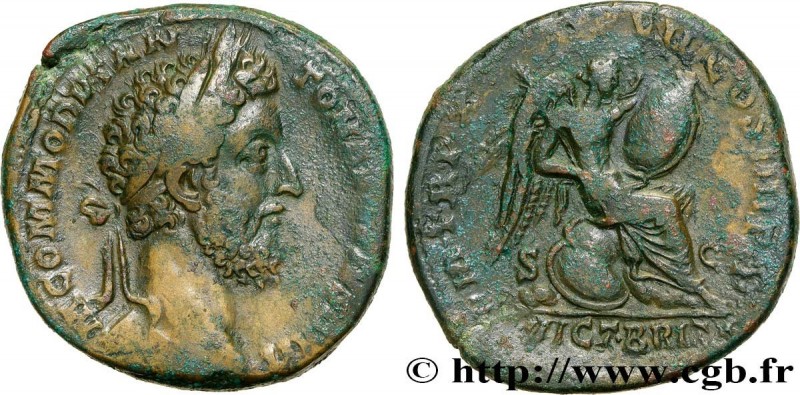 COMMODUS
Type : Sesterce 
Date : 185 
Mint name / Town : Rome 
Metal : copper 
D...