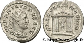 PHILIPPUS
Type : Antoninien 
Date : 249 
Mint name / Town : Rome 
Metal : billon 
Millesimal fineness : 450  ‰
Diameter : 22,5  mm
Orientation dies : ...