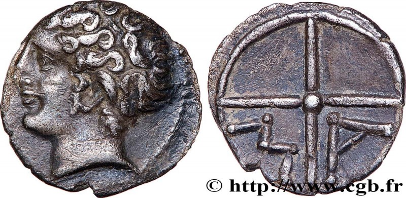 MASSALIA - MARSEILLE
Type : Obole MA, tête à gauche 
Date : c. 121-82 AC. 
Mint ...