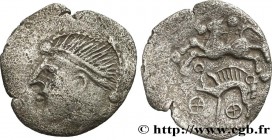 BITURIGES CUBI, UNSPECIFIED
Type : Drachme “de Cheverny”, tête à gauche 
Date : c. 60-50 AC. 
Metal : silver 
Diameter : 17  mm
Orientation dies : 6  ...