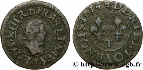 LOUIS XIII
Type : Denier tournois, type 1 de Nantes 
Date : 1614 
Mint name / Town : Nantes 
Metal : copper 
Diameter : 17,5  mm
Orientation dies : 6 ...