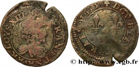 LOUIS XIII
Type : Double lorrain, type 7 
Date : 1635 
Mint name / Town : Stenay 
Metal : copper 
Diameter : 20,5  mm
Orientation dies : 6  h.
Weight ...