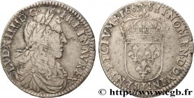 LOUIS XIV "THE SUN KING"
Type : Douzième d'écu au buste juvénile 
Date : 1662 
Mint name / Town : Bayonne 
Quantity minted : 40528 
Metal : silver 
Mi...
