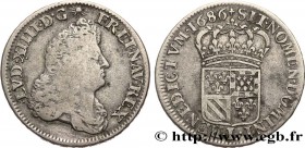 LOUIS XIV "THE SUN KING"
Type : Demi-écu de Flandre 
Date : 1686 
Mint name / Town : Lille 
Quantity minted : 191916 
Metal : silver 
Millesimal finen...