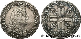 LOUIS XIV "THE SUN KING"
Type : Quart d'écu aux huit L, 1er type 
Date : 1691 
Mint name / Town : Bourges 
Metal : silver 
Millesimal fineness : 917  ...