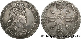 LOUIS XIV "THE SUN KING"
Type : Quart d'écu aux huit L, 2e type 
Date : 1705 
Mint name / Town : Paris 
Quantity minted : 1536028 
Metal : silver 
Mil...