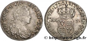 LOUIS XV THE BELOVED
Type : XX sols de Navarre 
Date : 1720 
Mint name / Town : Amiens 
Quantity minted : 363190 
Metal : silver 
Millesimal fineness ...