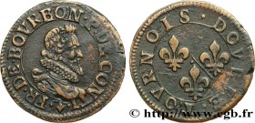 PRINCIPALITY OF CHATEAU-REGNAULT - FRANCIS OF BOURBON-CONTI
Type : Double tournois, type 5 
Date : n.d. 
Mint name / Town : Château-Regnault ou La Tou...