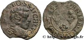 ARDENNES - LORDSHIP OF CUGNON - FERDINAND-CHARLES OF LÖWENSTEIN
Type : Denier tournois, type 1 
Date : 1649 
Mint name / Town : Cugnon 
Metal : copper...