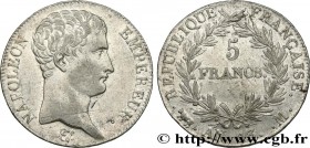 PREMIER EMPIRE / FIRST FRENCH EMPIRE
Type : 5 francs Napoléon Empereur, Calendrier révolutionnaire 
Date : An 13 (1804-1805) 
Mint name / Town : Toulo...