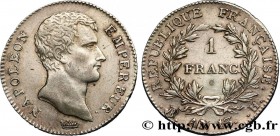 PREMIER EMPIRE / FIRST FRENCH EMPIRE
Type : 1 franc Napoléon Empereur, Calendrier révolutionnaire 
Date : An 13 (1804-1805) 
Mint name / Town : La Roc...