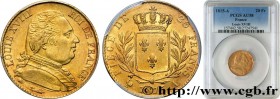 LOUIS XVIII
Type : 20 francs or Louis XVIII, buste habillé 
Date : 1815 
Mint name / Town : Paris 
Quantity minted : 2.464.716 
Metal : gold 
Diameter...