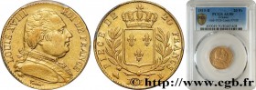 LOUIS XVIII
Type : 20 francs or Louis XVIII, buste habillé 
Date : 1815 
Mint name / Town : Rouen 
Quantity minted : 22.982 
Metal : gold 
Millesimal ...