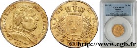 LOUIS XVIII
Type : 20 francs or Louis XVIII, buste habillé 
Date : 1815 
Mint name / Town : Bayonne 
Quantity minted : 54444 
Metal : gold 
Millesimal...