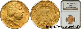 LOUIS XVIII
Type : 20 francs or Louis XVIII, tête nue 
Date : 1818 
Mint name / Town : Paris 
Quantity minted : 2678982 
Metal : gold 
Millesimal fine...