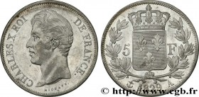 CHARLES X
Type : 5 francs Charles X, 2e type 
Date : 1829 
Mint name / Town : Paris 
Quantity minted : 4.826.072 
Metal : silver 
Diameter : 37  mm
Or...