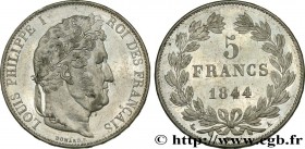 LOUIS-PHILIPPE I
Type : 5 francs IIIe type Domard 
Date : 1844 
Mint name / Town : Paris 
Quantity minted : 1970463 
Metal : silver 
Millesimal finene...