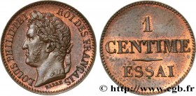 LOUIS-PHILIPPE I
Type : Essai de 1 centime 
Date : n.d. 
Mint name / Town : Paris 
Metal : bronze 
Diameter : 15  mm
Orientation dies : 6  h.
Weight :...