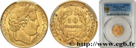 II REPUBLIC
Type : 10 francs or Cérès, IIe République 
Date : 1851 
Mint name / Town : Paris 
Quantity minted : 3.112.378 
Metal : gold 
Millesimal fi...