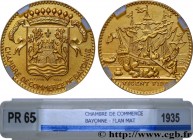 CHAMBRES DE COMMERCE / CHAMBRES DE COMMERCE
Type : Flan mat 
Date : 1935 
Mint name / Town : Bayonne 
Metal : gold 
Diameter : 23  mm
Orientation dies...