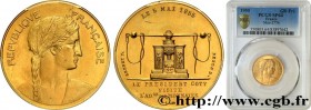 IV REPUBLIC
Type : Médaille de visite en or à la Monnaie de Paris par Delannoy 
Date : 1955  
Mint name / Town : Paris 
Quantity minted : --- 
Metal :...