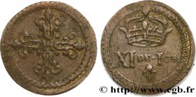 HENRY III
Type : Poids monétaire pour le franc de forme circulaire 
Date : n.d. 
Metal : brass 
Diameter : 23  mm
Orientation dies : 11  h.
Weight : 1...