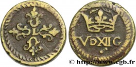 LOUIS XIII
Type : Poids monétaire pour le demi-franc de forme circulaire 
Date : n.d. 
Metal : brass 
Diameter : 18,5  mm
Orientation dies : 6  h.
Wei...